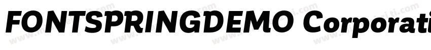 FONTSPRINGDEMO Corporative字体转换
